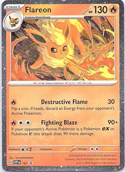 Flareon - (Cosmos Holo) Holo Promo SV: Scarlet & Violet Promo Cards 167 NM - Image 1
