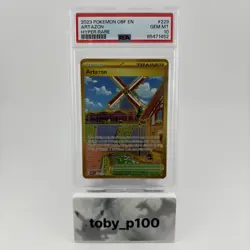 Pokemon Artazon 229/197 Hyper Rare Obsidian Flames 2023 Card #229 - PSA 10 - Image 1