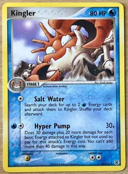 Pokemon Kingłer 26/112 EX Series Fire Red & Lead Green Rare Card - MINT - Image 1