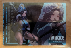 Bandai Goddess of Victory NIKKE Metallic Pass Ver 3 Card - Maiden Ice Rose - Image 1