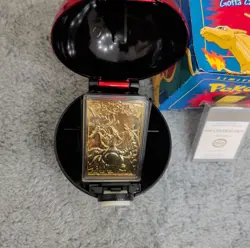 Charizard Pokemon 23K Gold Plated Trading Card Burger King 1999 Complete - Image 2