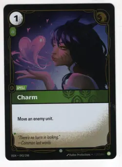Riftbound League Of Legends Origins Foil Card OGN 043 Charm - Image 1