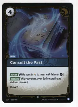 Riftbound League Of Legends Origins Foil Card OGN 083 Consult The Past - Image 1