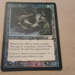 Wizards of the Coast MTG Foil Toxin Sliver Legions #145 Rare Creature Black 3/3 - Image 1