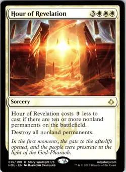 Hour of Revelation 15 Rare Hour of Devastation Magic: The Gathering MP - Image 1