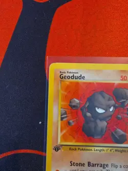 Geodude 47/62 Common Fossil Pokemon Unlimited LP - Image 2