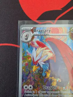 2024 Pokemon Surging Sparks Braviary 214 /191 Full Art Illustration Rare Holo NM - Image 2