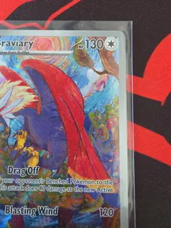2024 Pokemon Surging Sparks Braviary 214 /191 Full Art Illustration Rare Holo NM - Image 3