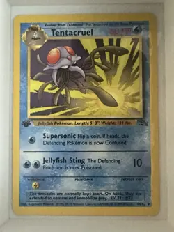 Tentacruel 1st Edition Fossil 44/62 Uncommon WOTC Vintage Pokemon - Image 1