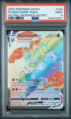 PSA 9 MACHAMP VMAX 194/189 FULL ART SECRET ASTRAL RADIANCE POKEMON 😍 - Image 1