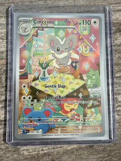 Cinccino 183/162 Temporal Forces Illustration Pokemon Card Near Mint Condition - Image 1