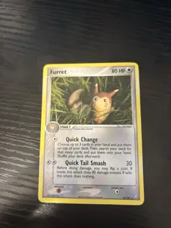 NON HOLO The Pokemon Company Furret 22/109 Team Rocket Returns 80 HP Rare ENG - Image 1