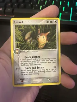 NON HOLO The Pokemon Company Furret 22/109 Team Rocket Returns 80 HP Rare ENG - Image 2
