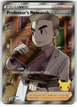 Professor's Research (Professor Oak) 024/025 Ultra Rare Celebrations Pokemon NM - Image 1