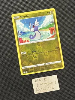 Pokemon Silver Tempest - Dratini - 129/195 - Reverse Holo - M/NM - Image 3
