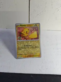 Pikachu Common Reverse Holo Lightning Temporal Forces Pokemon TCG Card 051/162 - Image 1