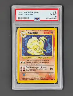 1999 POKEMON GAME NINETALES HOLO EX-MT 6 PSA #12 - Image 1