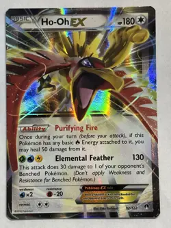 Ho-Oh EX 92/122 Ultra Rare XY Breakpoint Pokemon NM - Image 1