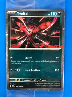Yveltal 88/132 Pokemon Mega Evolutions GAMESTOP Stamped Cosmos Promo SEALED - Image 2
