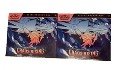 2 X Pokemon Mega Evolution CHAOS RISING ELITE TRAINERS ETB NEW SEALED - Image 1