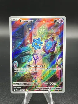 2024 Pokemon SV Temporal Forces TEF EN Bronzor #170/162 NM ZU1 - Image 1
