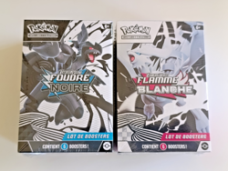 LOT POKEMON 2 BUNDLE 6 BOOSTERS EV10.5 FLAMME BLANCHE + FOUDRE NOIRE NEUF SCELLE - Image 1