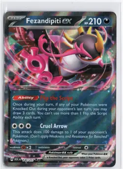 Pokemon TCG Fezandipiti ex Ascended Heroes 142/217 Holo Holo Double Rare NM - Image 1