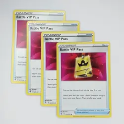 Battle VIP Pass 225/264 x4 - 4x Trainer Playset Pokemon SWSH Fusion Strike - Image 1