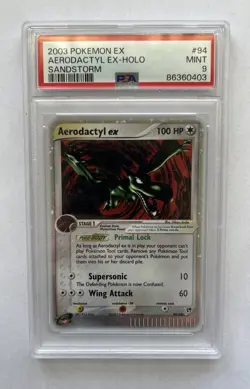 2003 Pokemon Aerodactyl EX Sandstorm 94/100 Mint PSA 9 - Image 1