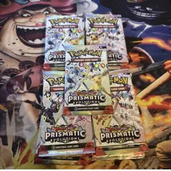 Pokemon TCG Scarlet & Violet Prismatic Evolutions Booster 17 Packs - Image 1