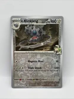 105/159 N'S KLINKLANG | REVERSE HOLO | JOURNEY TOGETHER POKEMON CARD - Image 1