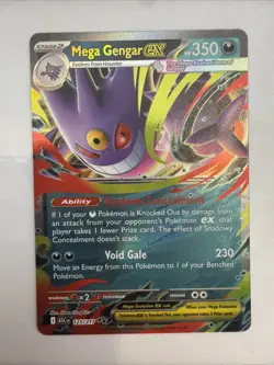 Pokemon | Mega Gengar EX | Phantasmal Flames 056/094 | Double Rare Holo Foil - Image 1