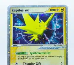 ZAPDOS EX #033 Ultra Rare Holo Swirl Black Star Promo - Pokemon Card 2005 - Image 2