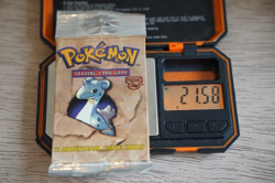 21.58g Pokemon WOTC Fossil Unlimited Booster Pack Vintage Sealed TCG Lapras - Image 1