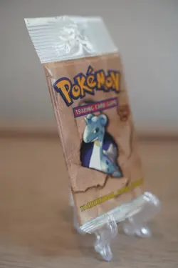 21.58g Pokemon WOTC Fossil Unlimited Booster Pack Vintage Sealed TCG Lapras - Image 5
