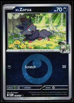 N's Zorua Energy Symbol 136/217 Ascended Heroes Reverse Holo Pokemon Sasumo NM - Image 2