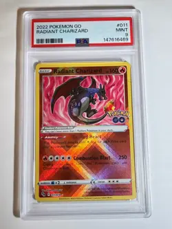 Radiant Charizard 011 Pokemon GO - PSA 9 - Image 1
