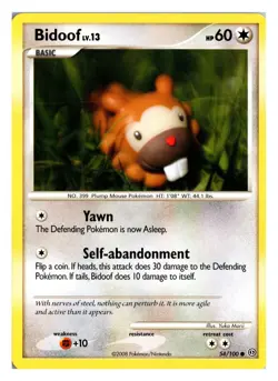 Bidoof 54/100 C Stormfront NM - Image 1