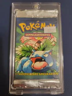 1999 Pokemon German 1st Edition Base Set Booster Pack SEALED Venasaur Artwork - Image 1