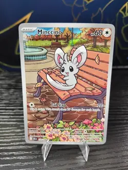 Pokemon TCG Minccino 152/086 Illustration Rare Black Bolt NM - Image 1
