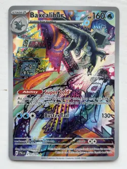 Pokemon Tag Illustration Rare Baxcalibur 210/193 Paldea Evolved - Image 2