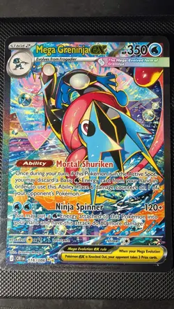 Pokemon TCG Chaos Rising Mega Greninja EX 116/086 SIR PACK FRESH NM - Image 1