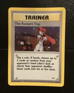 Pokemon The Rocket's Trap Holo Rare 19/132 WOTC Vintage 2000 - Image 1