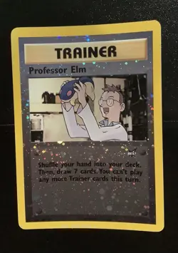 Pokemon Professor Elm - Best of Promos (PR) #3 - Reverse Holo WOTC Vintage 2002 - Image 1