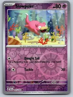 Slowpoke 57/142 Common Stellar Crown Pokemon Reverse Holo Near Mint - Image 1