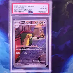 Pokemon Gumshoos 153/132 Illustration Rare Holo PSA 10 2025 Me01 English - Image 1