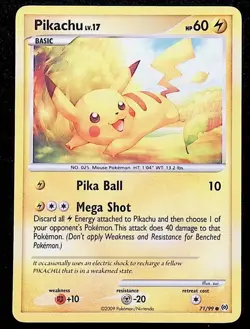 Pikachu Pokemon Arceus Lightning Basic Common - Image 1