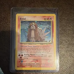 Pokemon Entei 6/64 Neo Revelation Holo Rare English Unlimited 2000 HP80 - Image 1