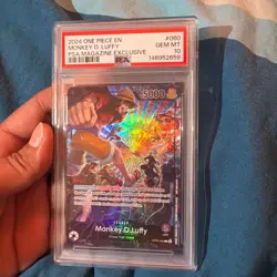 Bandai One Piece TCG Monkey D. Luffy OP05-060 Leader Magazin Promo Foil PSA 10 - Image 1