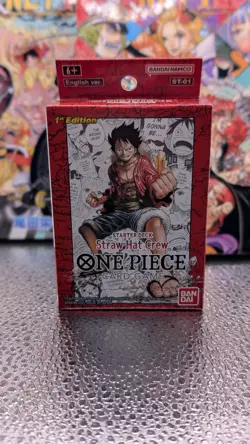 Straw Hat Crew ST-01 1st Edition Starter Deck (Sealed) One Piece Card Game - Image 1